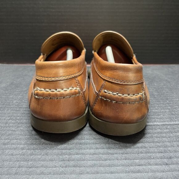 LL Bean Mens Sz 12 EE Casco Bay Mocs Loafers #299805 Brown Leather Loafers Shoes main image 12